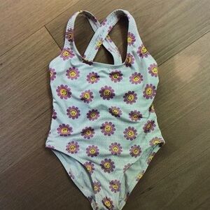 Floral Kids Swim One Piece